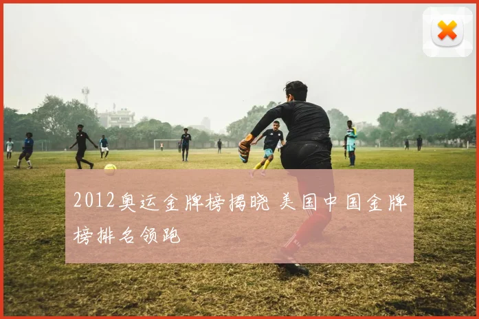 2012奥运金牌榜揭晓 美国中国金牌榜排名领跑
